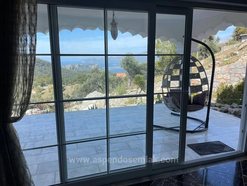 Vip-Villa In Gökbel Zu Verkaufen, Auf Einem 5000 M² Großen Grundstück Mit Freiem Meerblick.