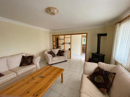 5+2-Zimmer-Villa In Çandır Mit Meer- Und Seeblick Zu Verkaufen