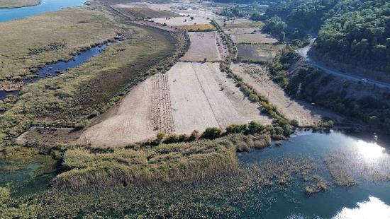 3210m2 2b Land For Sale In Çandır, Right On The Lakefront