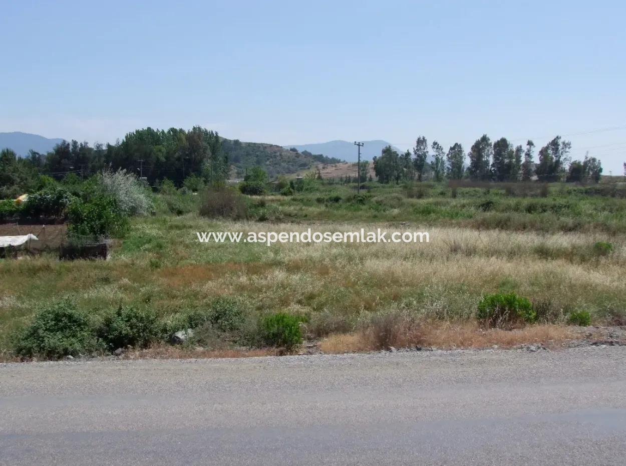 Commercial Plot 2500M2 Plot For Sale Bargain For Sale In Fethiye From The Main Road To Zero