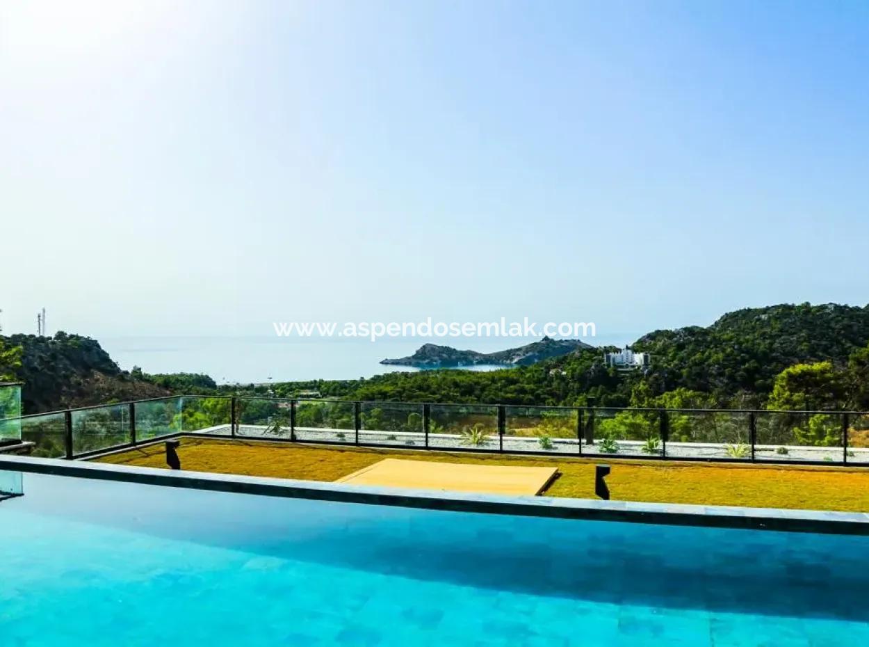 Stone Villa For Sale With Sea View In Sarigerme