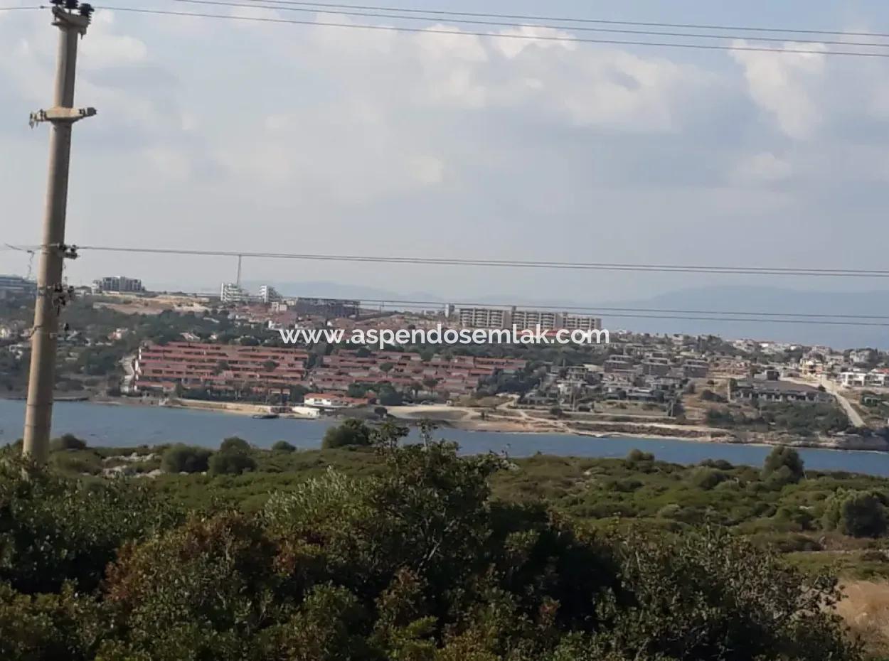 Land For Sale In Çeşme Dalyan Neighborhood With Full Sea View 1176M2 Zoning