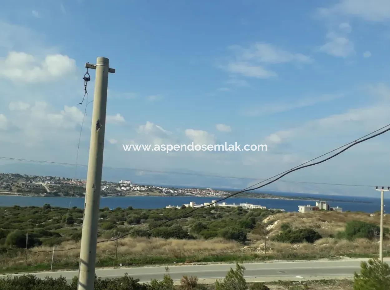 Land For Sale In Çeşme Dalyan Neighborhood With Full Sea View 1176M2 Zoning