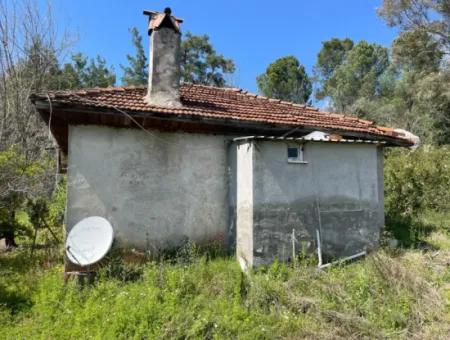 Village House For Sale In 5650M2 Field In Zeytinalann