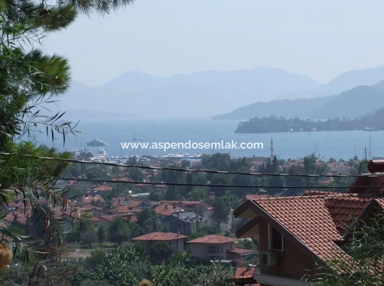 Göcekde Satılık Arsa Fethiye Göcekde 1020M2 Full Deniz Manzaralı Satılık Arsa