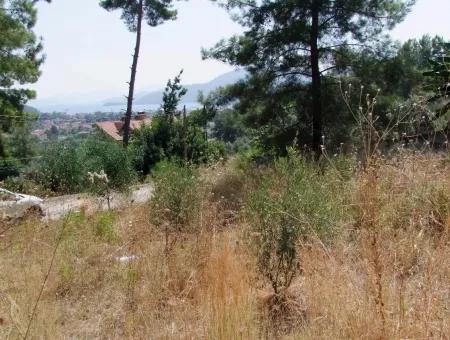 Göcekde Satılık Arsa Fethiye Göcekde 1020M2 Full Deniz Manzaralı Satılık Arsa